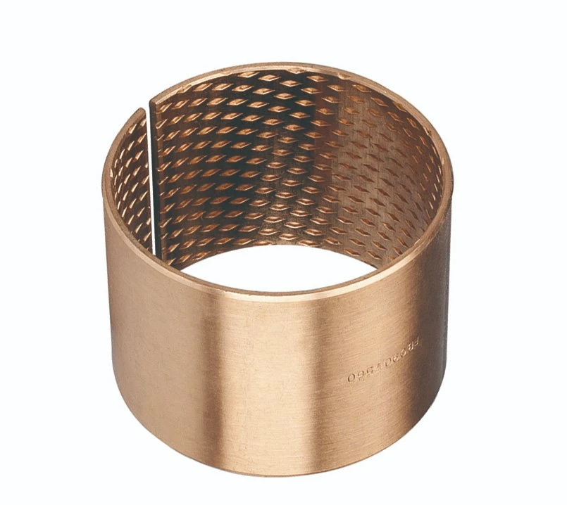 FB090 CuSn8P Bronze Bearing Wrapped Bronze Bushing Oilless Sliding Sleeve Bronze Bearing Made of Copper Alloy With Diamond Oil Sockets for Agriculture Machine.